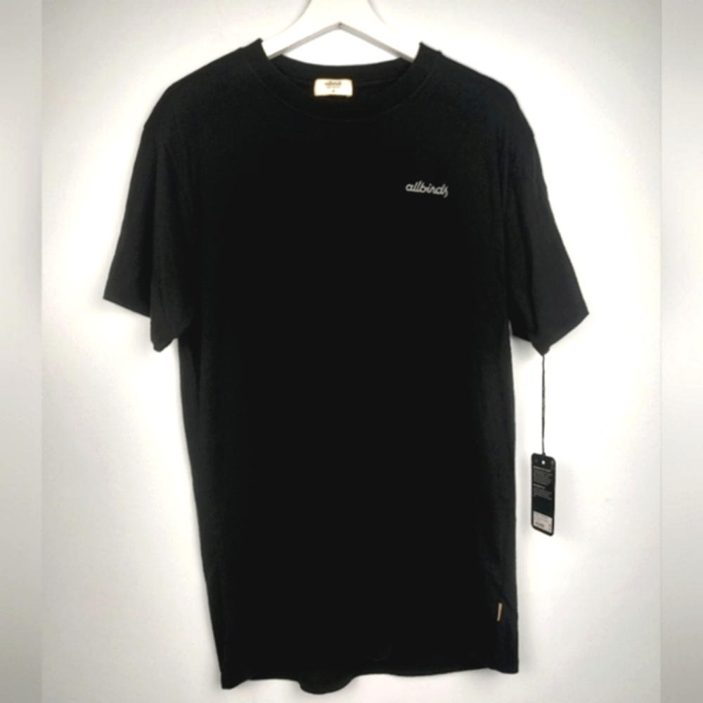 Allbirds Allgood Cotton Logo Tee Natural Black Men's Various Sizes NWT